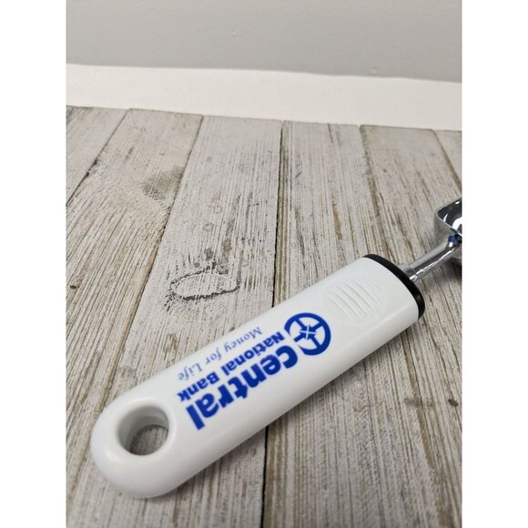 Central National Bank Ice Cream Scoop Durable Chrome & Plastic Handle - Picture 3 of 8